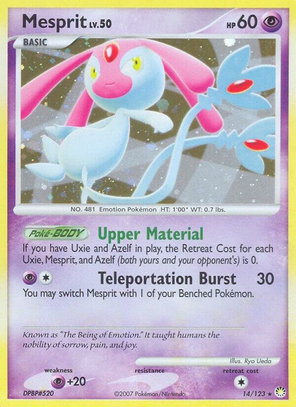 Mesprit 14/123 Holofoil Mysterious Treasures