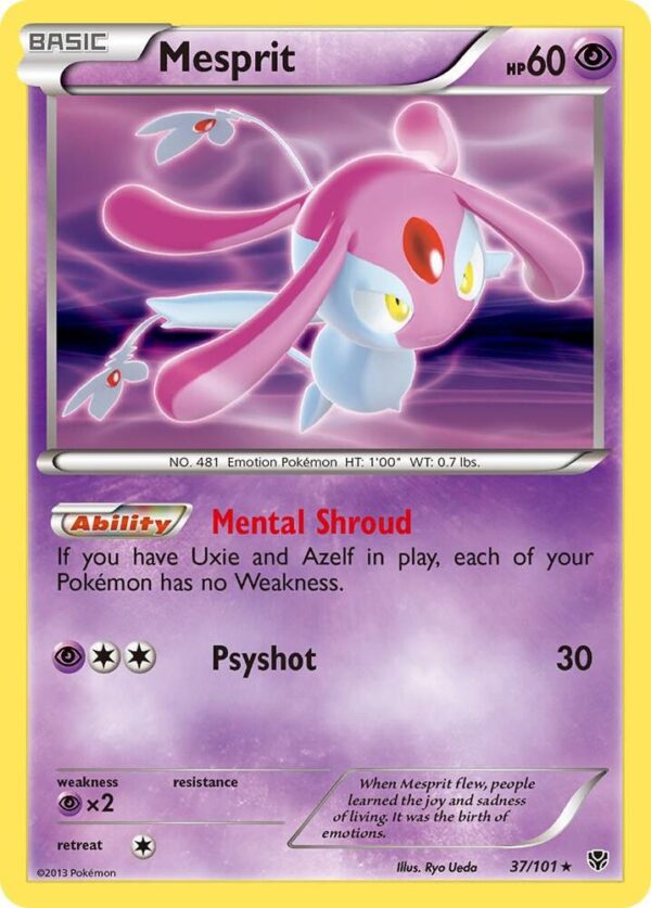 Mesprit 37/101 Holofoil Plasma Blast Mesprit 37/101 Holofoil Plasma Blast