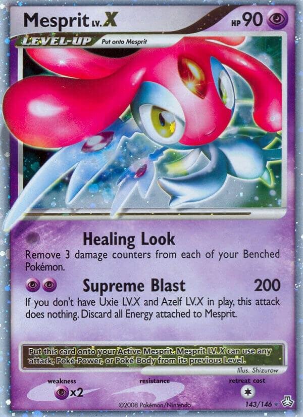 Mesprit LV.X 143/146 Holofoil Legends Awakened Mesprit LV.X 143/146 Holofoil Legends Awakened