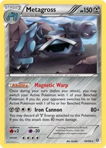 Metagross | 49/98 (XY Ancient Origins) | 049/098 | Holofoil | Deck Exclusives