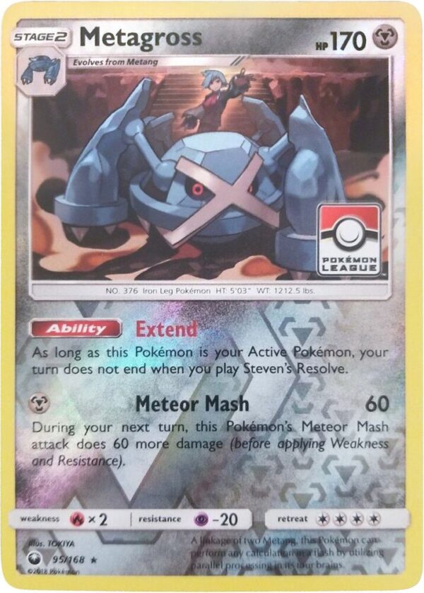 Metagross 95/168 (Pokemon League) 095/168 Reverse Holofoil League & Championship Cards