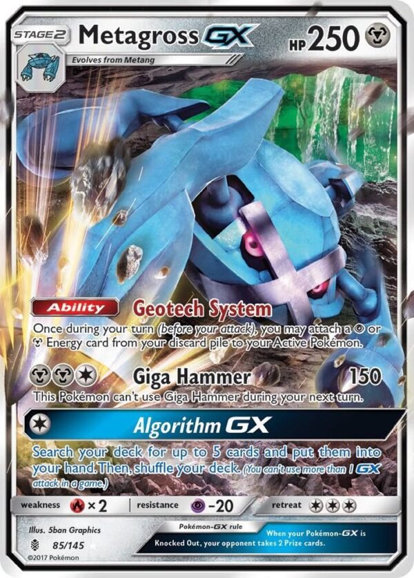 Metagross GX 85/145 Holofoil SM – Guardians Rising Metagross GX 85/145 Holofoil SM – Guardians Rising