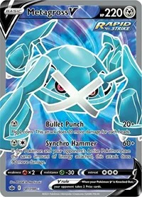 Metagross V (Full Art) | 181/198 | Holofoil | SWSH06: Chilling Reign