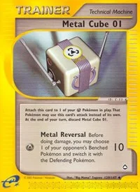 Metal Cube 01 | 129/147 | Reverse Holofoil | Aquapolis