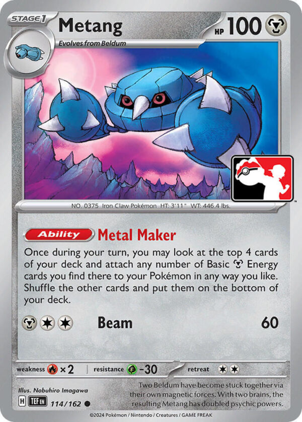 Metang 114/162 Holofoil Prize Pack Series Cards