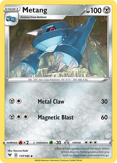 Metang 117/185 Normal SWSH04: Vivid Voltage