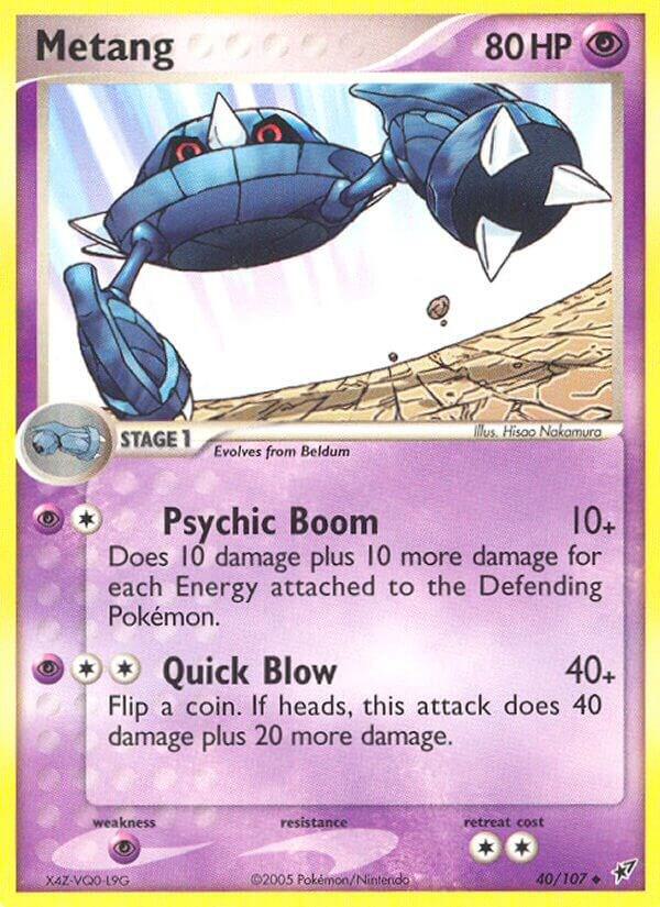 Metang 40/107 Reverse Holofoil Deoxys Metang 40/107 Reverse Holofoil Deoxys