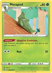 Metapod | 002/192 | Normal | SWSH02: Rebel Clash