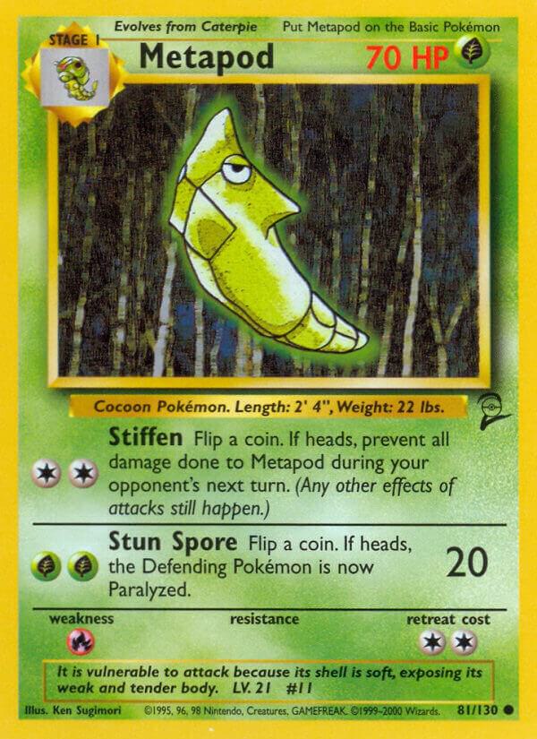Metapod 081/130 Normal Base Set 2