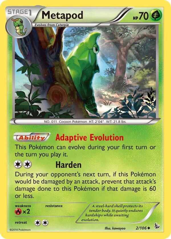 Metapod 2/106 Normal XY – Flashfire Metapod 2/106 Normal XY – Flashfire