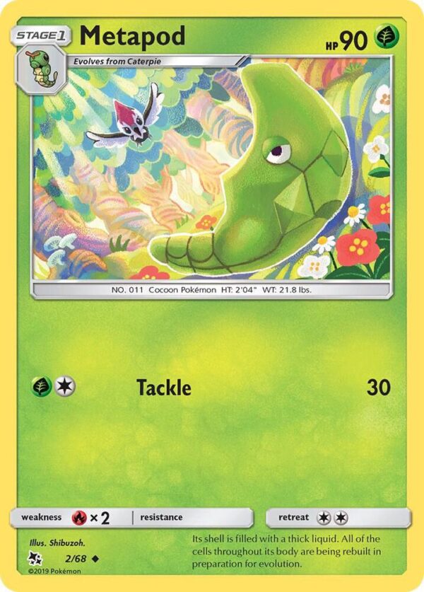 Metapod 2/68 Normal Hidden Fates Metapod 2/68 Normal Hidden Fates