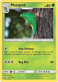 Metapod | 2/149 | Reverse Holofoil | SM Base Set