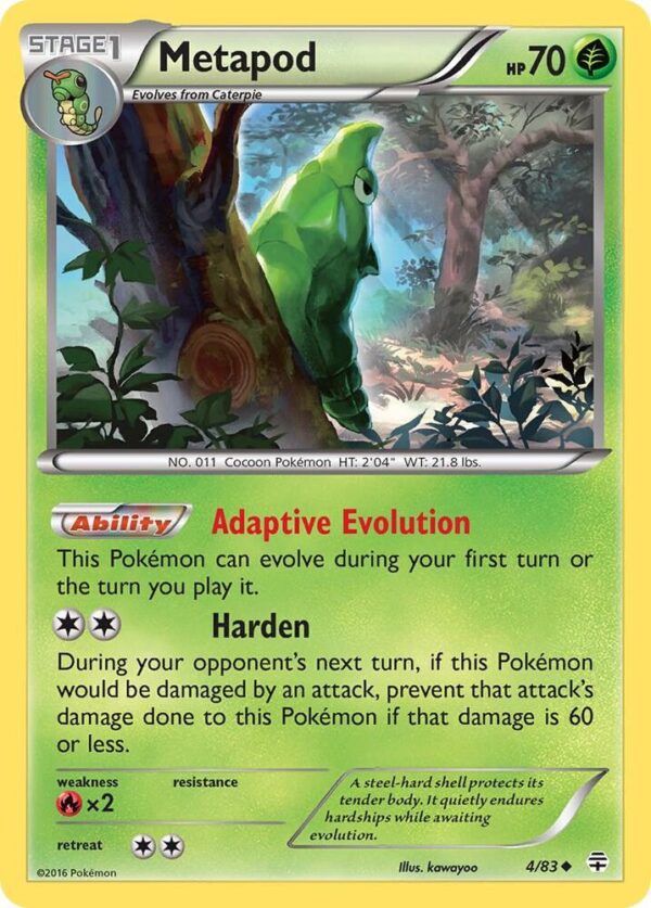 Metapod 4/83 Normal Generations