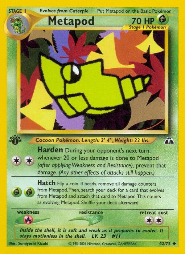 Metapod 42/75 Unlimited Neo Discovery