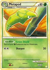 Metapod | 46/123 | Reverse Holofoil | HeartGold SoulSilver