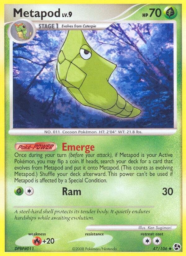 Metapod 47/106 Reverse Holofoil Great Encounters