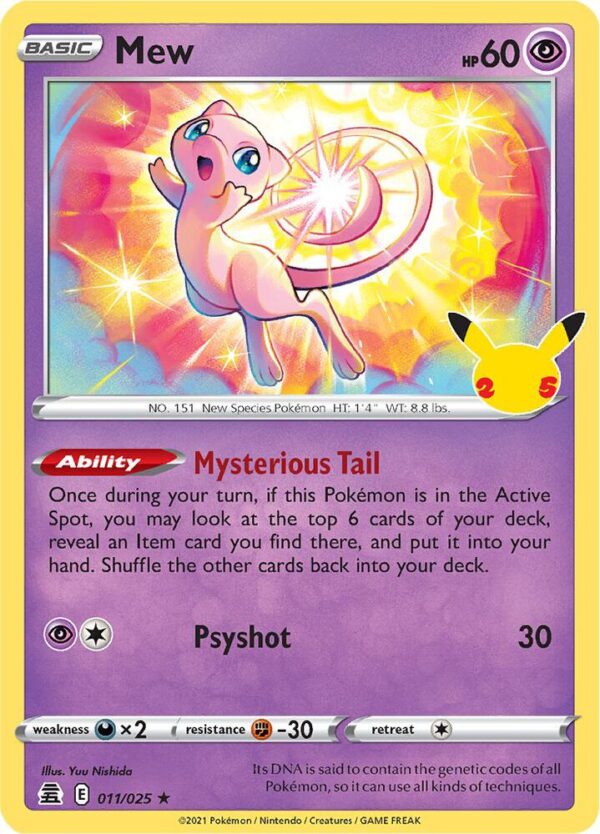 Mew 011/025 Holofoil Celebrations