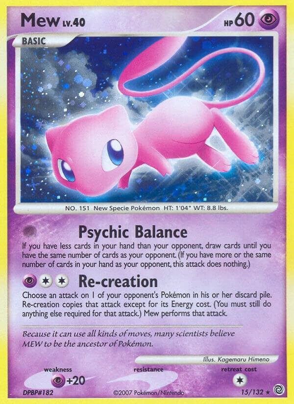 Mew 15/132 Holofoil Secret Wonders Mew 15/132 Holofoil Secret Wonders