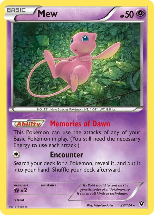 Mew 29/124 Holofoil XY – Fates Collide