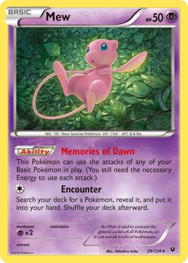 Mew 29/124 Reverse Holofoil XY – Fates Collide Mew 29/124 Reverse Holofoil XY – Fates Collide