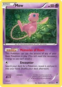Mew | 29/124 | Holofoil | XY - Fates Collide