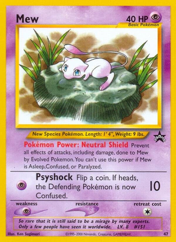 Mew (47) 47/53 Normal WoTC Promo