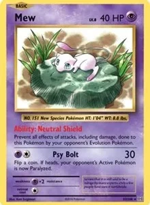 Mew | 53/108 (XY Evolutions) | 053/108 | Normal | Deck Exclusives