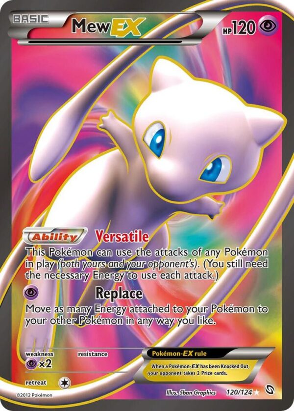 Mew EX (120 Full Art) 120/124 Holofoil Dragons Exalted Mew EX (120 Full Art) 120/124 Holofoil Dragons Exalted