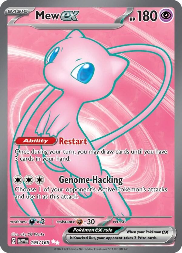 Mew ex 193/165 Holofoil SV: Scarlet & Violet 151 Mew ex 193/165 Holofoil SV: Scarlet & Violet 151
