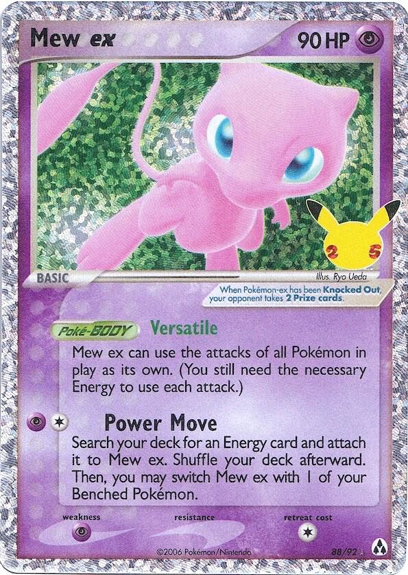 Mew ex 88/92 Holofoil Celebrations: Classic Collection