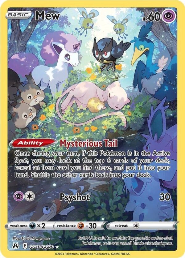 Mew GG10/GG70 Holofoil Crown Zenith: Galarian Gallery Mew GG10/GG70 Holofoil Crown Zenith: Galarian Gallery