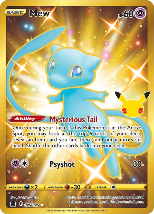 Mew (Secret) 025/025 Holofoil Celebrations