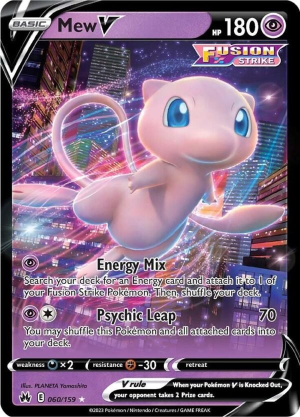 Mew V 060/159 Holofoil Crown Zenith Mew V 060/159 Holofoil Crown Zenith