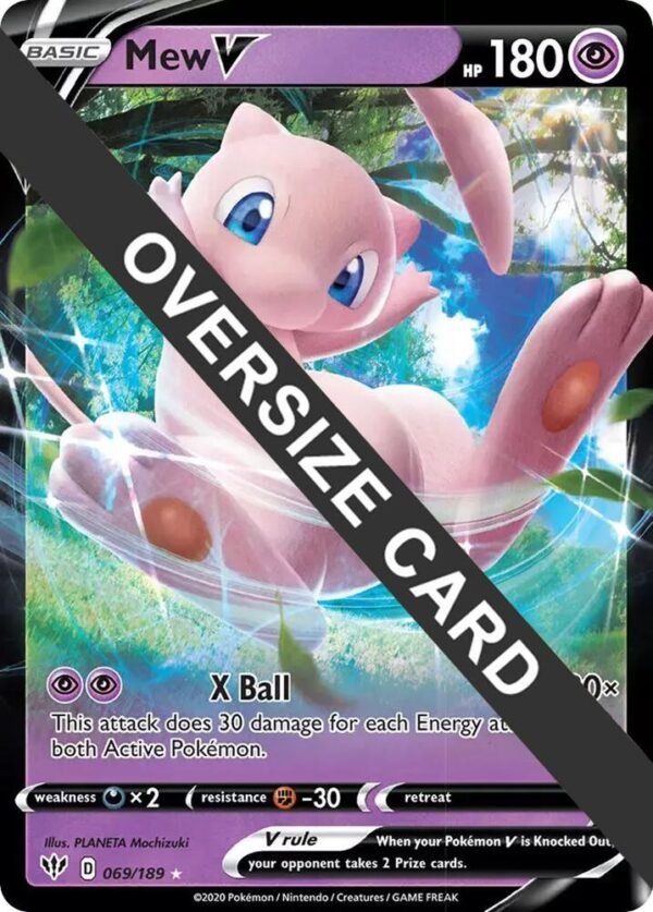 Mew V 069/189 Holofoil Jumbo Cards Mew V 069/189 Holofoil Jumbo Cards