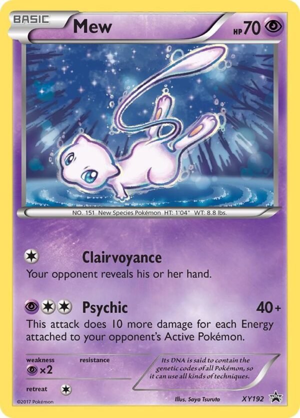 Mew XY192 Holofoil XY Promos