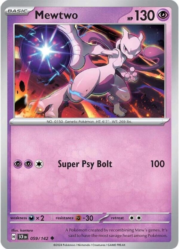 Mewtwo 059/142 Normal SV07: Stellar Crown