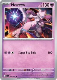 Mewtwo | 059/142 | Reverse Holofoil | SV07: Stellar Crown