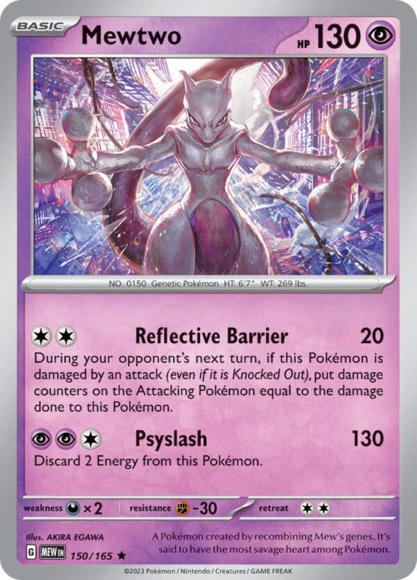 Mewtwo 150/165 Holofoil SV: Scarlet & Violet 151 Mewtwo 150/165 Holofoil SV: Scarlet & Violet 151