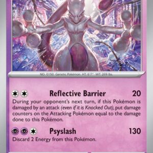 Mewtwo 150/165 Reverse Holofoil SV: Scarlet & Violet 151 Mewtwo 150/165 Reverse Holofoil SV: Scarlet & Violet 151