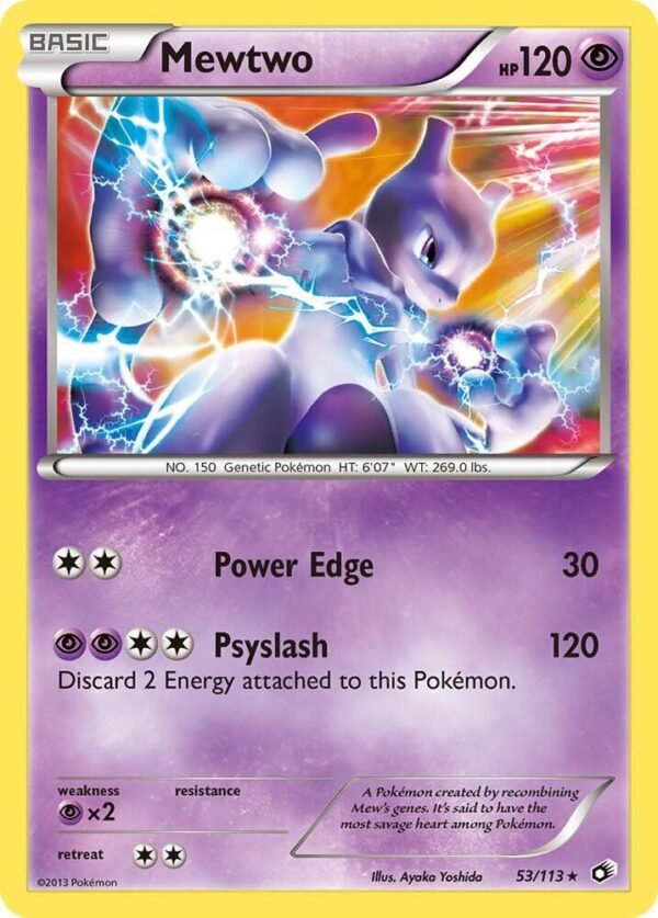 Mewtwo 53/113 Holofoil Legendary Treasures Mewtwo 53/113 Holofoil Legendary Treasures