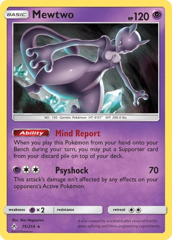 Mewtwo 75/214 Normal SM – Unbroken Bonds