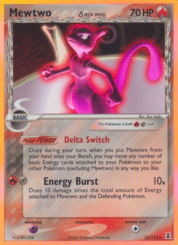 Mewtwo (Delta Species) 12/113 Holofoil Delta Species Mewtwo (Delta Species) 12/113 Holofoil Delta Species