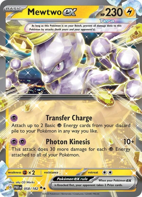 Mewtwo ex 058/182 Holofoil SV04: Paradox Rift Mewtwo ex 058/182 Holofoil SV04: Paradox Rift