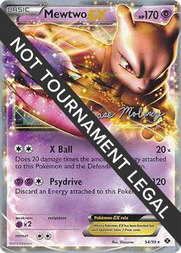 Mewtwo EX 2012 (Chase Moloney) 54/99 Normal World Championship Decks Mewtwo EX 2012 (Chase Moloney) 54/99 Normal World Championship Decks