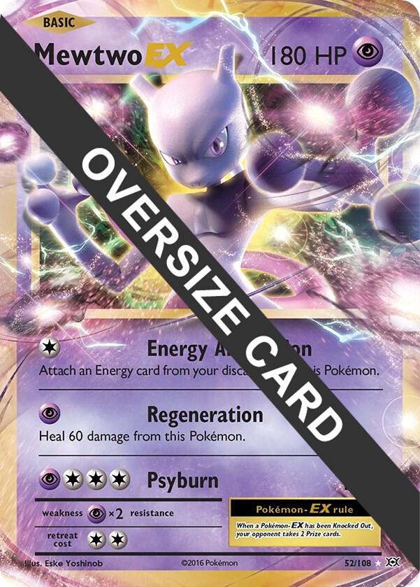 Mewtwo EX 52/108 052/108 Holofoil Jumbo Cards Mewtwo EX 52/108 052/108 Holofoil Jumbo Cards