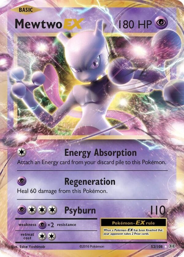 Mewtwo EX 52/108 Holofoil XY – Evolutions Mewtwo EX 52/108 Holofoil XY – Evolutions