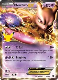 Mewtwo EX | 54/99 | Holofoil | Celebrations: Classic Collection