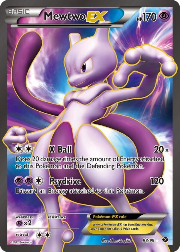 Mewtwo EX (98 Full Art) 98/99 Holofoil Next Destinies