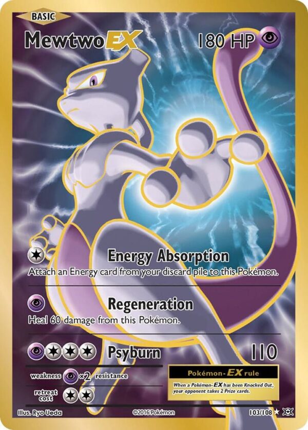 Mewtwo EX (Full Art) 103/108 Holofoil XY – Evolutions
