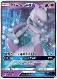 Mewtwo GX | 31/68 | Holofoil | Hidden Fates